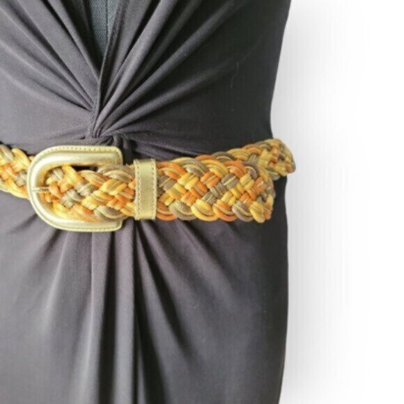 Vintage Braided Nylon Belt Sz M/L - Picture 9 of 11